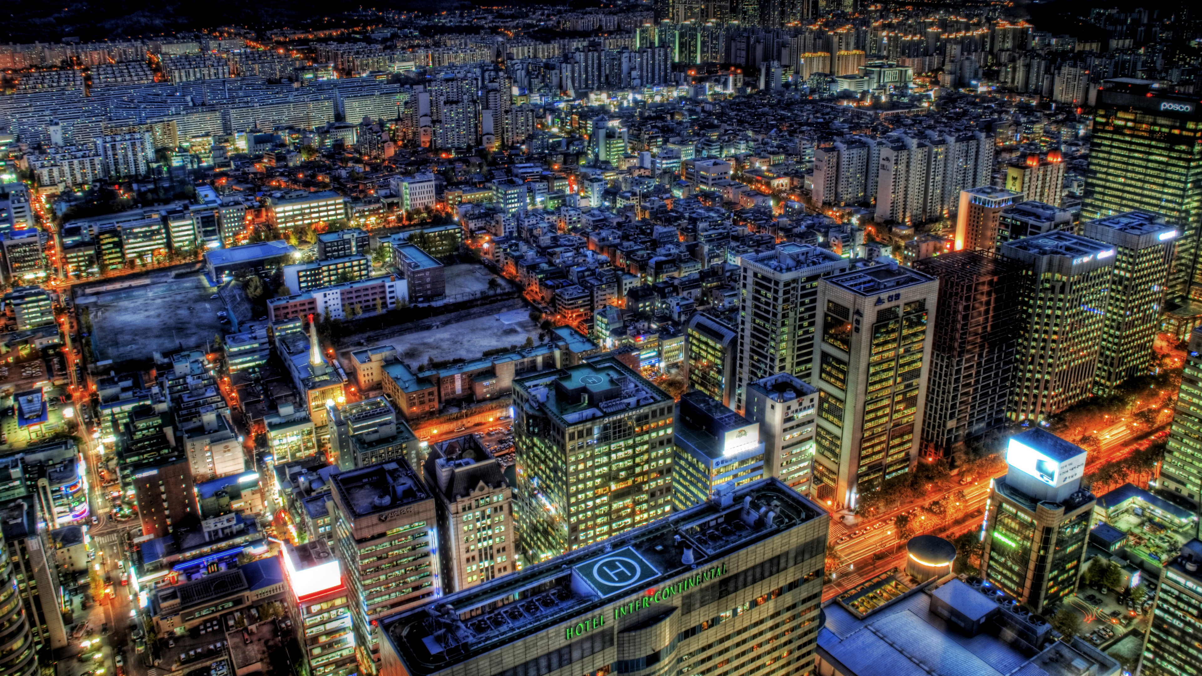 Обои Сеул, город, городской пейзаж, городской район, метрополия в разрешении 3840x2160
