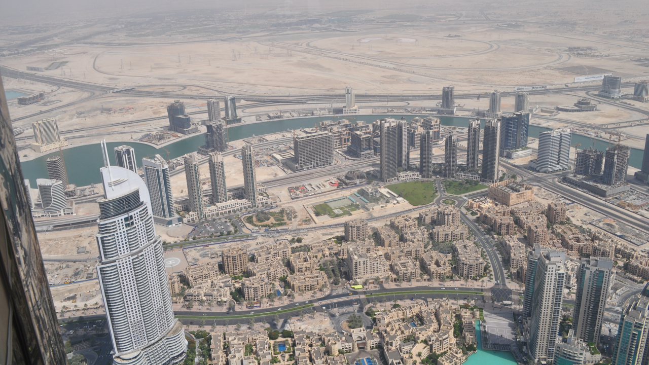 Обои Бурдж Халифа, городской район, метрополия, город, городской дизайн в разрешении 1280x720