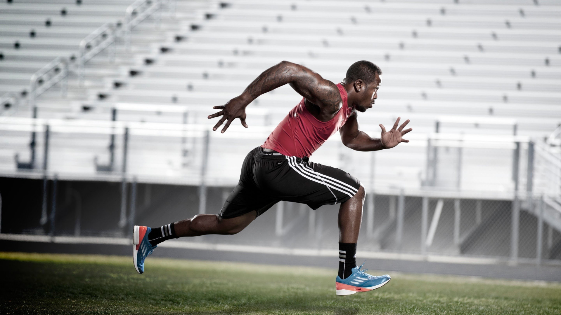 Обои adidas, занятие спортом, спортивные тренировки, игрок, спортсмен в разрешении 1920x1080