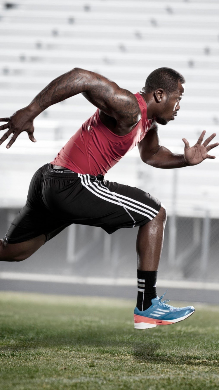 Обои adidas, занятие спортом, спортивные тренировки, игрок, спортсмен в разрешении 750x1334