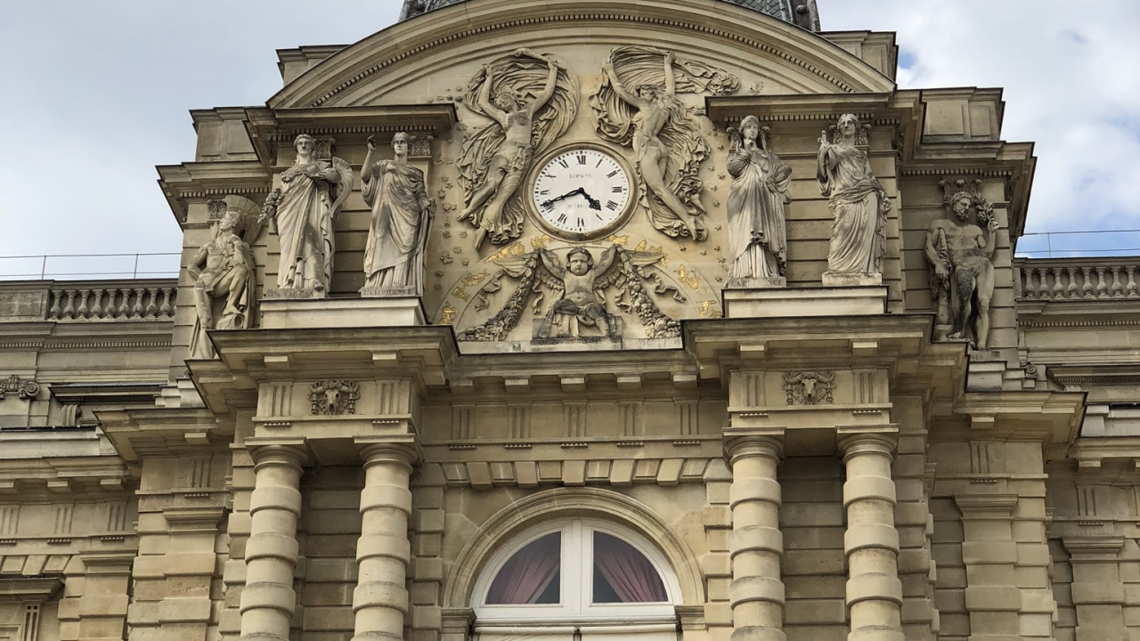 Обои Люксембургский дворец, Люксембургский Сад, церковь Сен-Сюльпис, дворец, вокзал люксембург в разрешении 1280x720