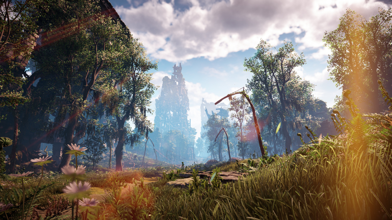 Обои природа, древесные растения, арт, живопись, анимация в разрешении 1280x720