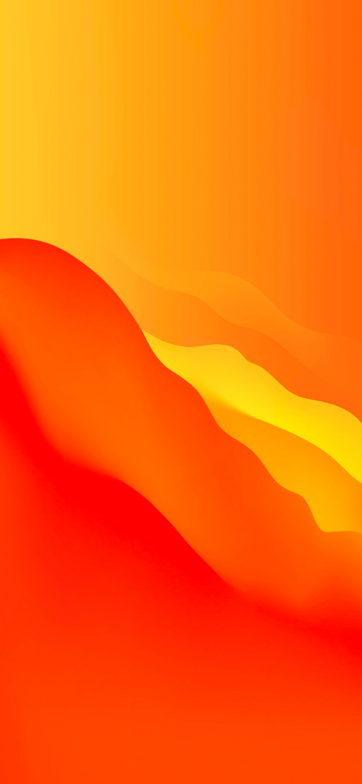 Обои Big Sur – Orange Modd в разрешении 1242x2688