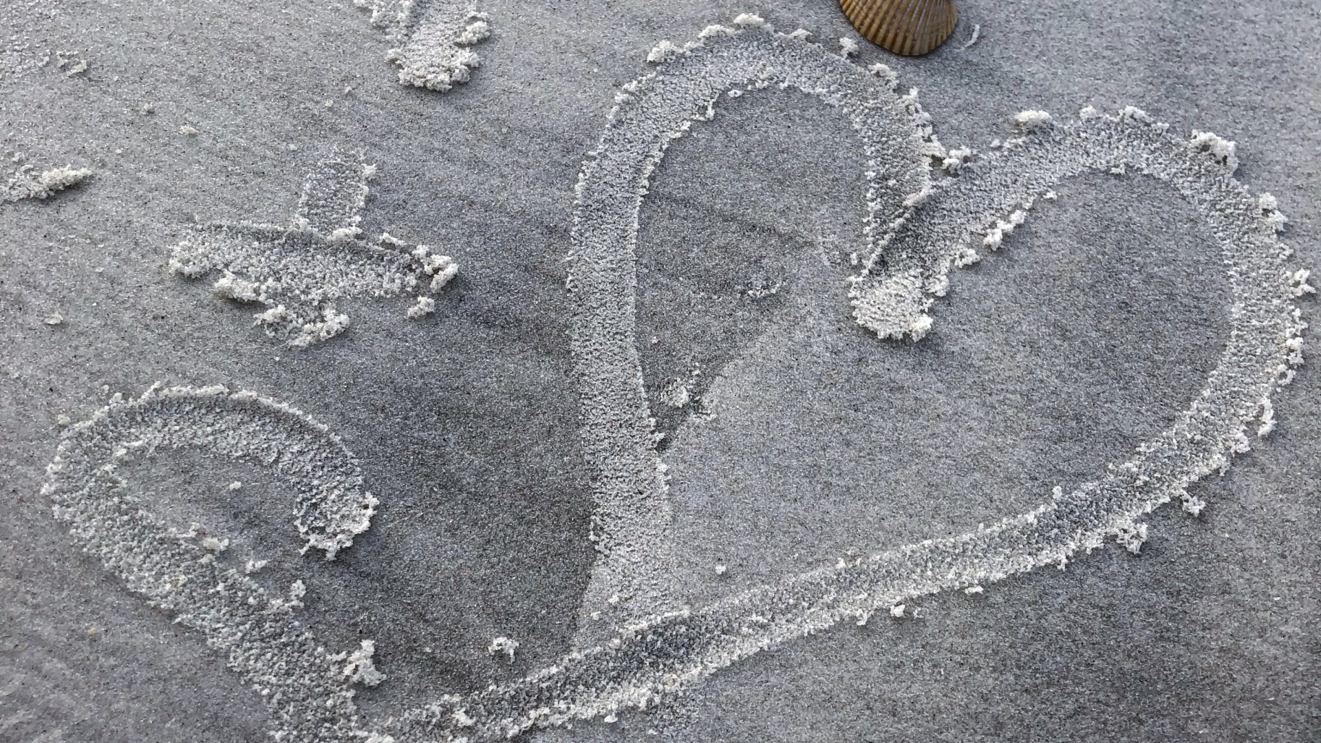 Обои песок, вода, серый цвет, пляж, смола в разрешении 1920x1080