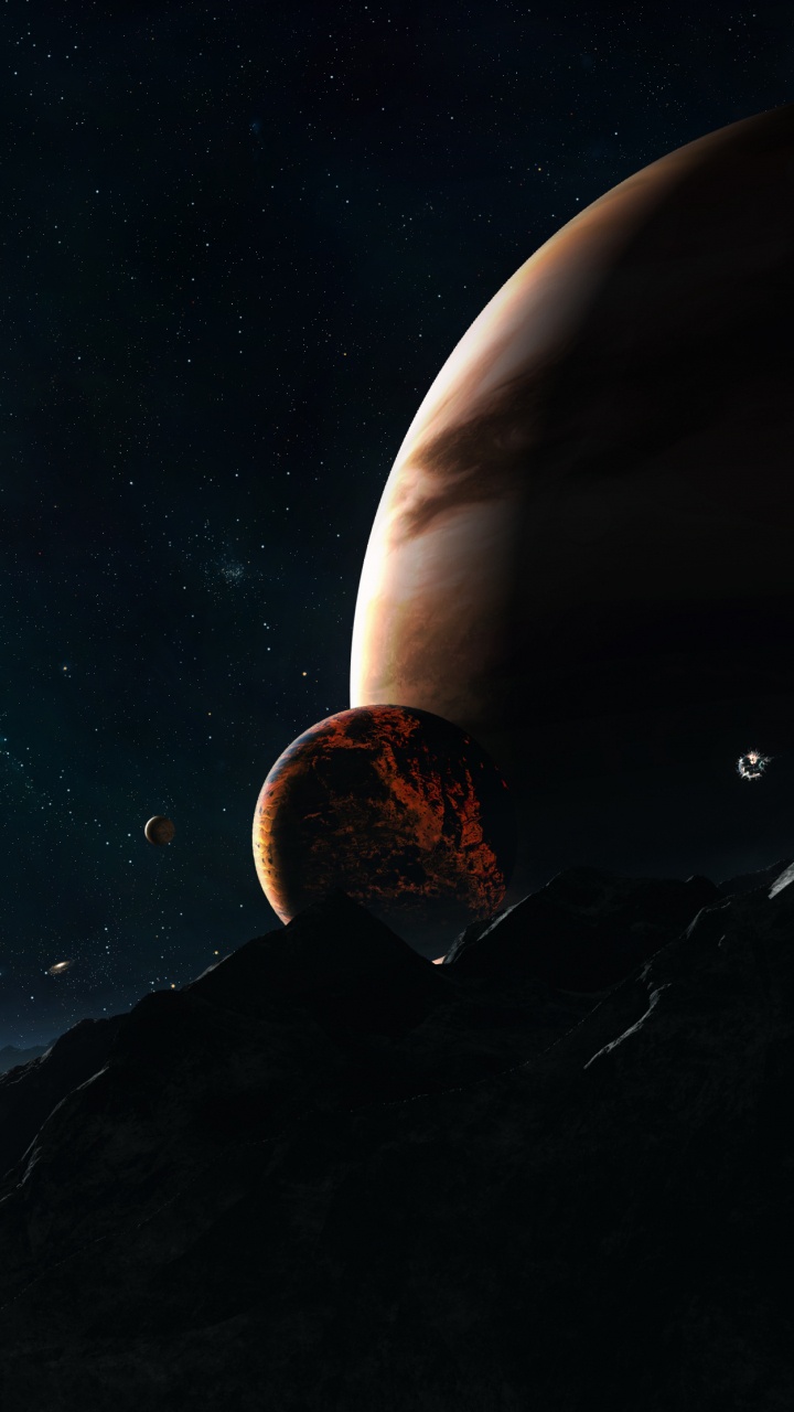 Обои космос, звезда, космическое пространство, астрономический объект, атмосфера в разрешении 720x1280