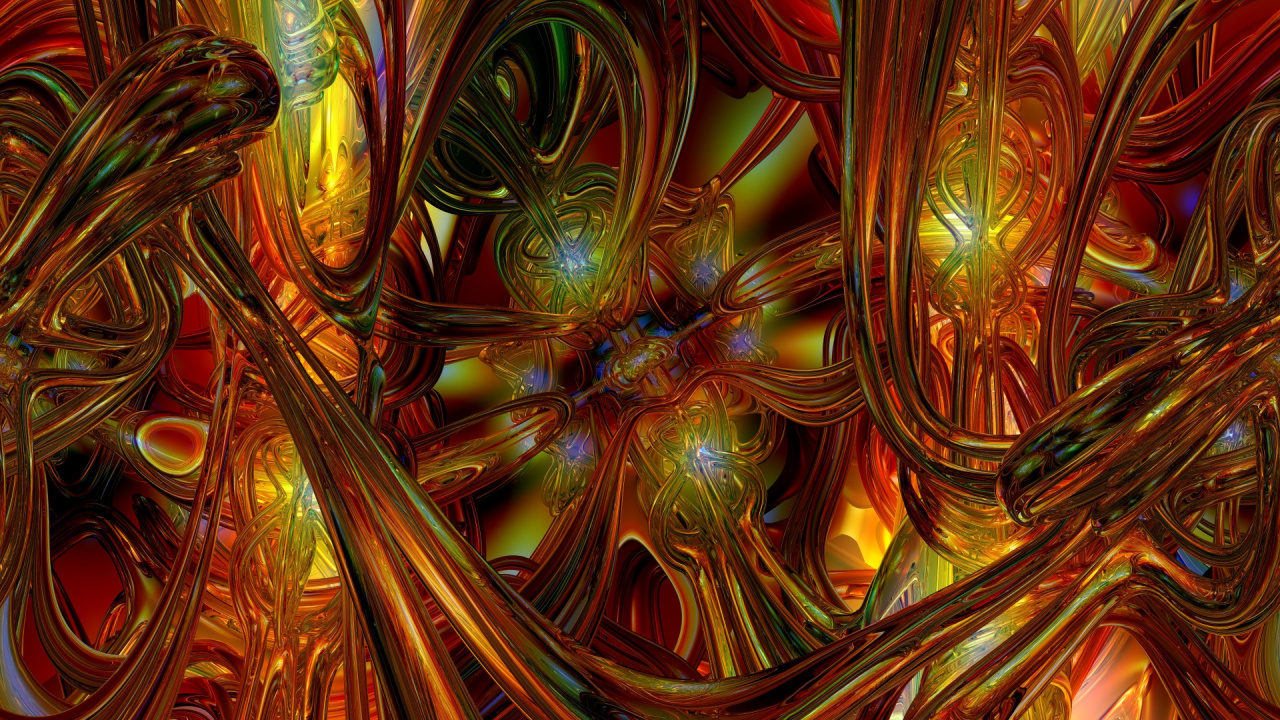 Обои фрактальное искусство, психоделическое искусство, узор, симметрия, мифология в разрешении 1280x720