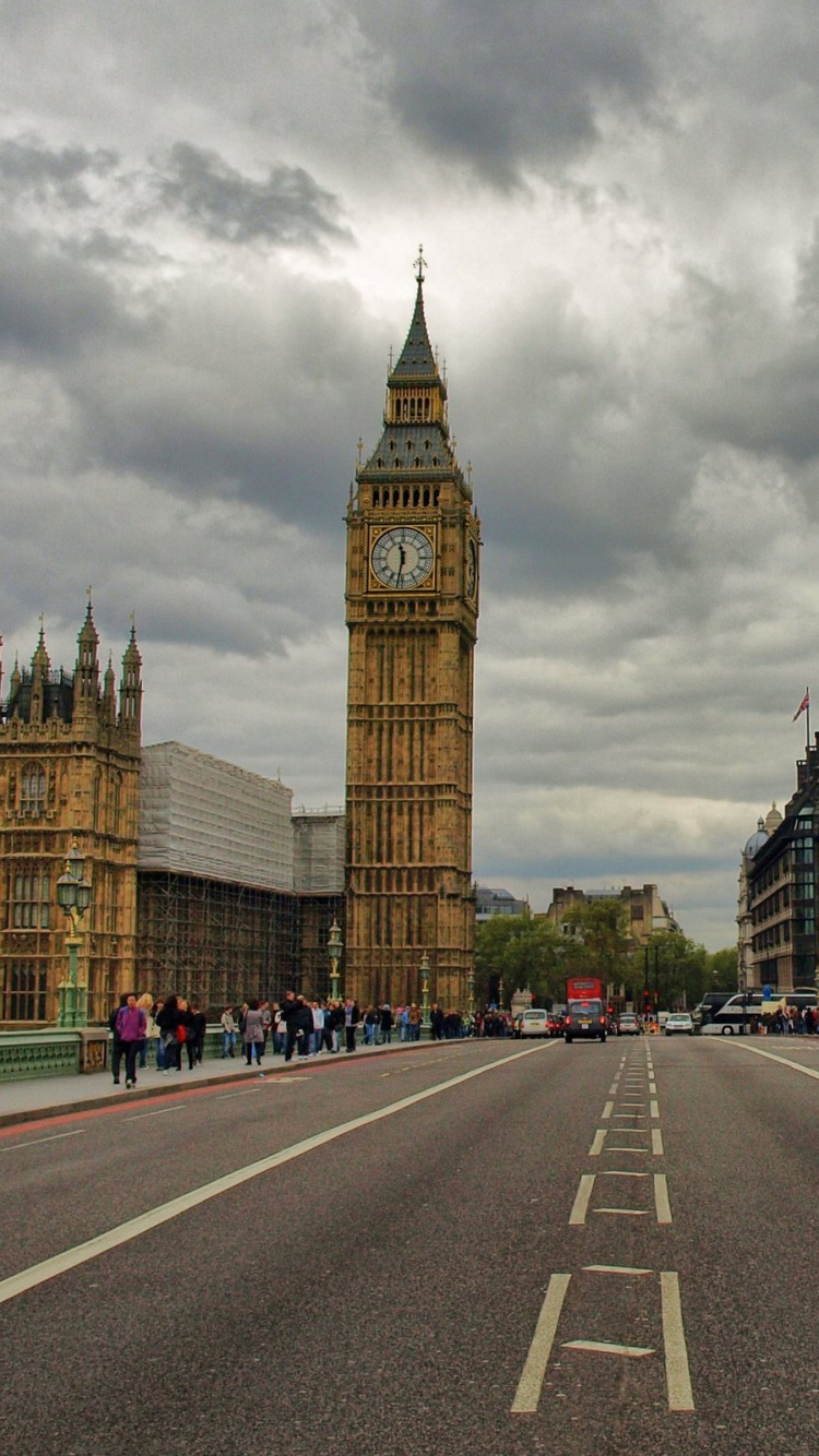 Обои Биг Бен, вестминстерский дворец, достопримечательность, ориентир, город в разрешении 750x1334