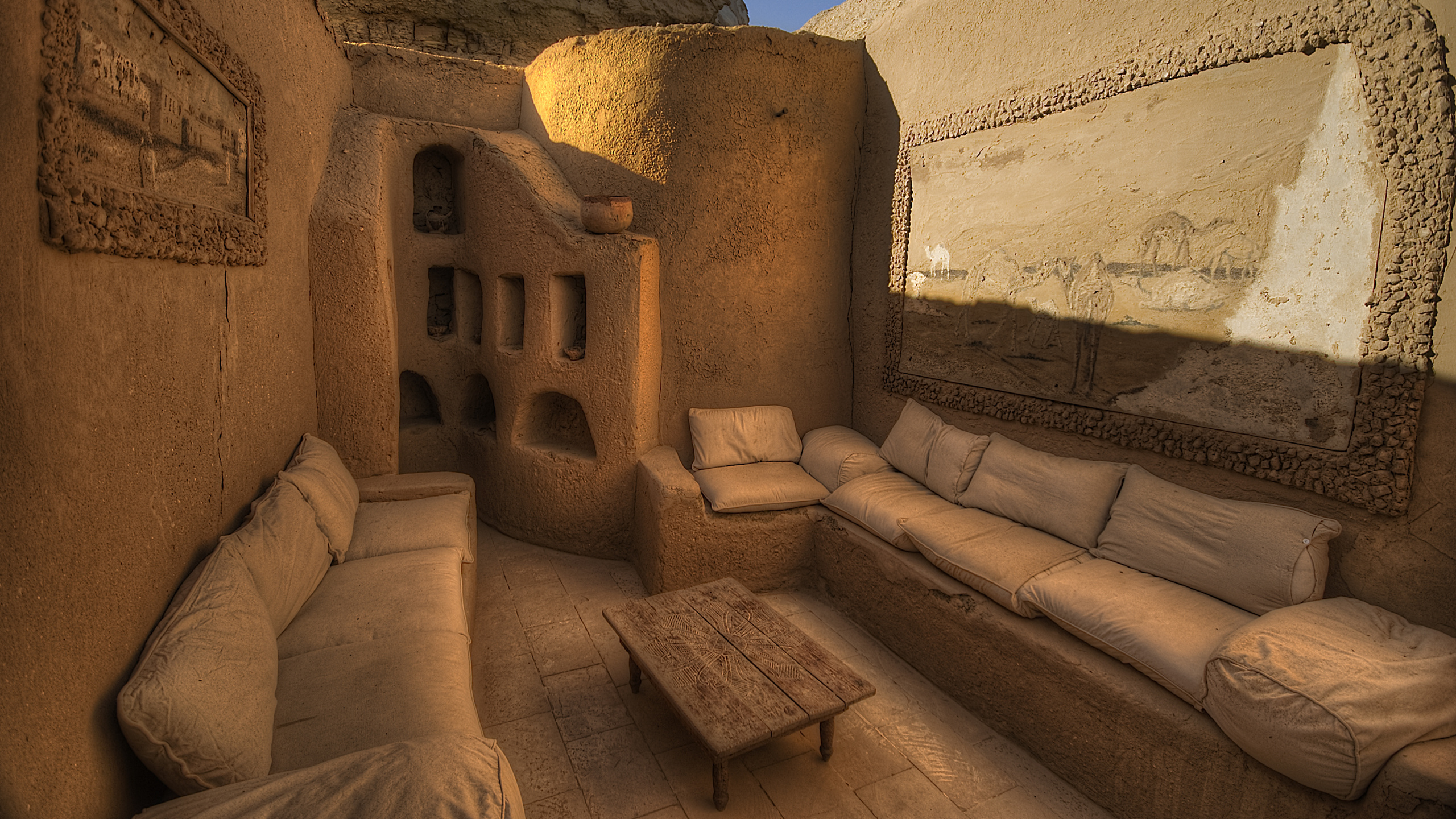 Обои пустыня, археологический памятник, Оазис Сива, достопримечательность, историческое место в разрешении 2560x1440