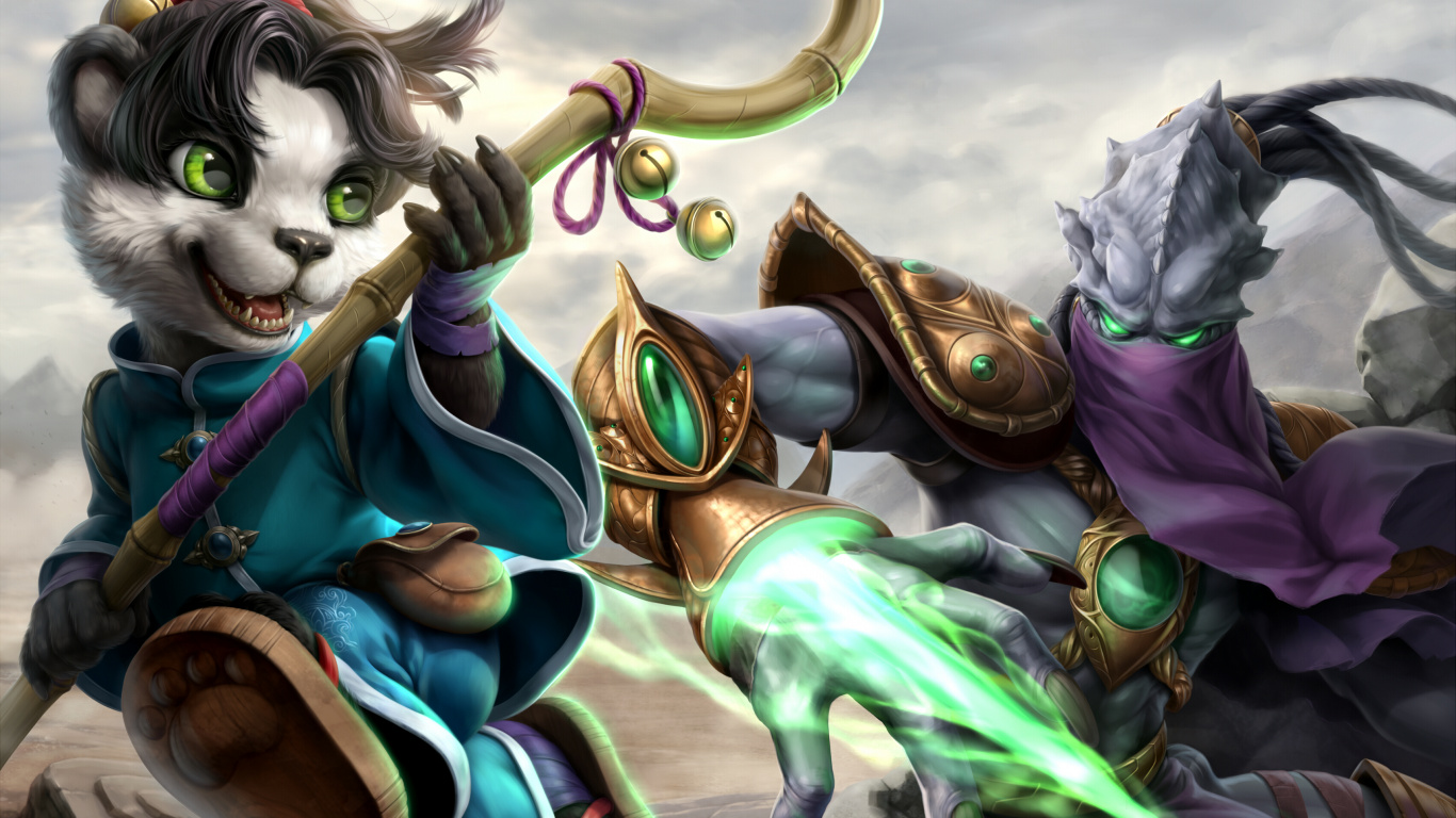 Обои герои шторма, world of warcraft, Blizzard Entertainment, персонажи из старкрафта, Сара керриган в разрешении 1366x768