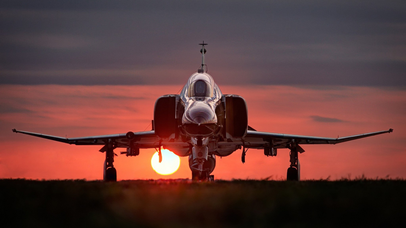 Обои McDonnell Douglas F-4 Phantom II, макдоннелл Дуглас, самолет, самолеты, авиация в разрешении 1366x768