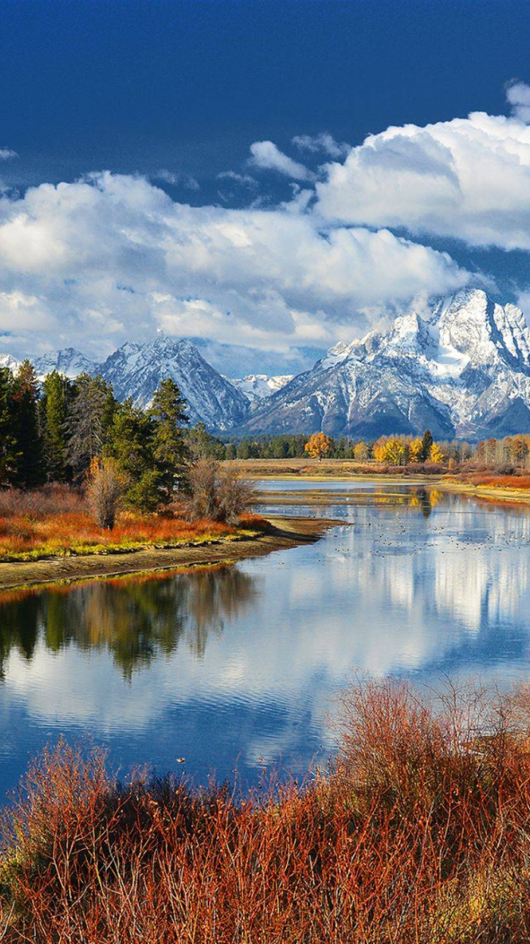 Обои Финляндия, отражение, природа, дикая местность, гора в разрешении 750x1334