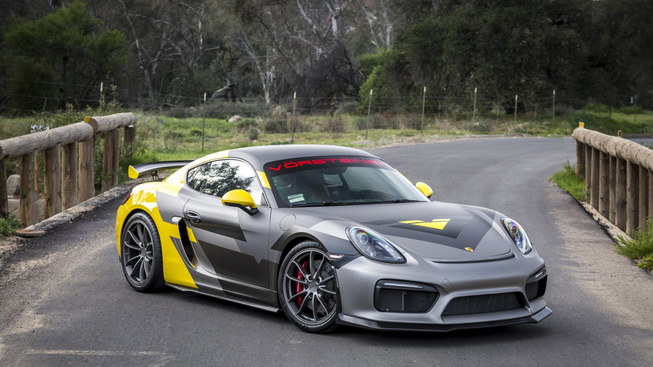 Обои Порше, спорткар, авто, Порше Кайман, gt 4 в разрешении 1280x720