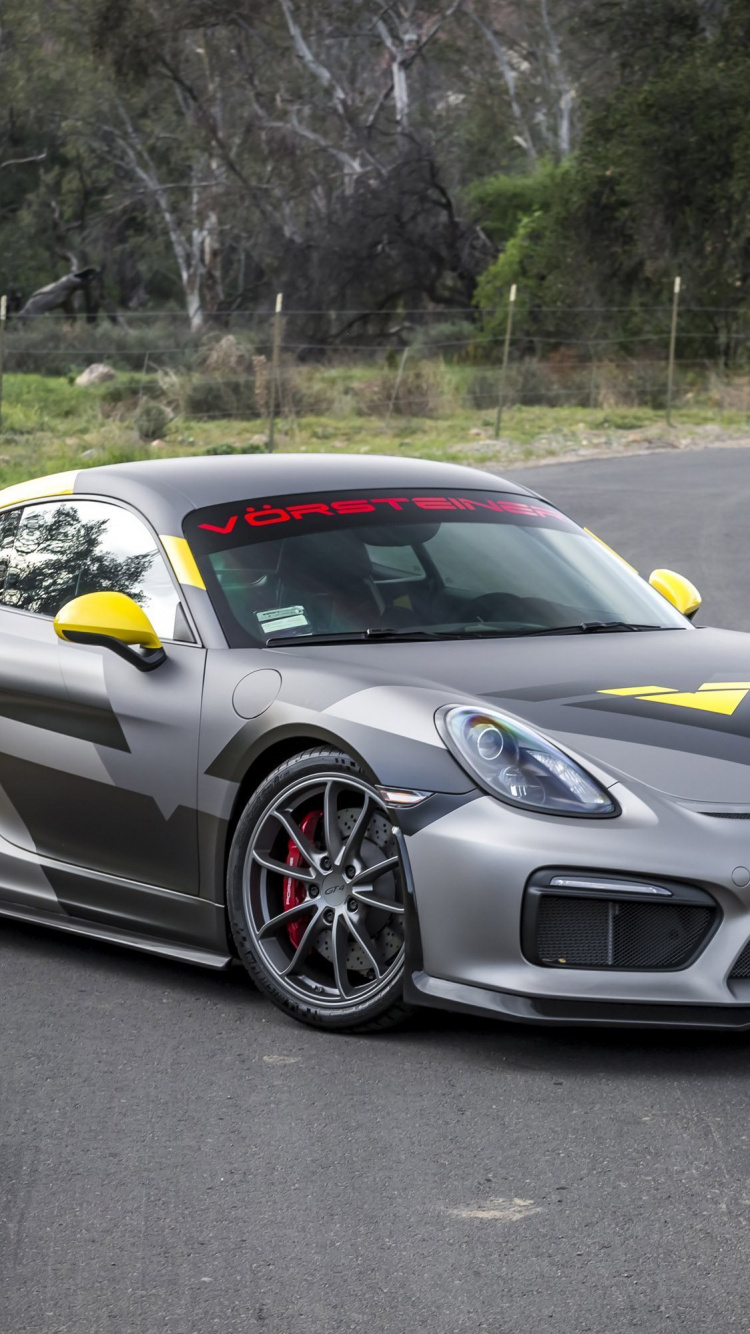 Обои Порше, спорткар, авто, Порше Кайман, gt 4 в разрешении 750x1334