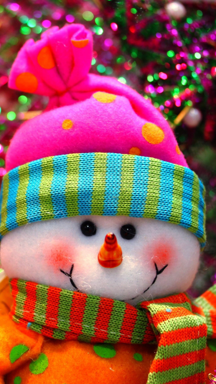 Обои Рождественский день, Рождество, розовый, рождественский орнамент, Рождественские украшения в разрешении 750x1334