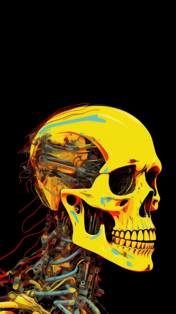 Обои мужчина, графический дизайн, визуальное искусство, рисование, пасть в разрешении 720x1280