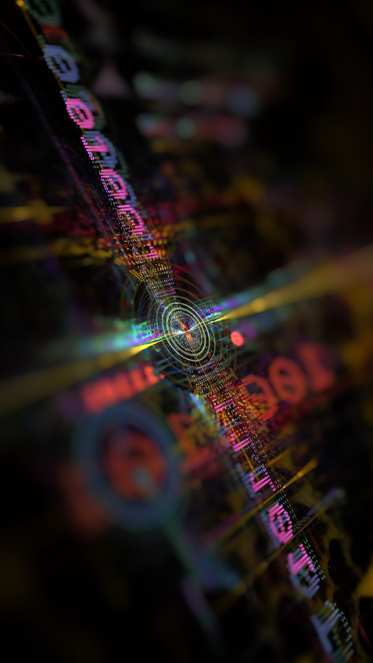 Обои свет, смартфон, красочность, пурпурный цвет, узор в разрешении 1440x2560