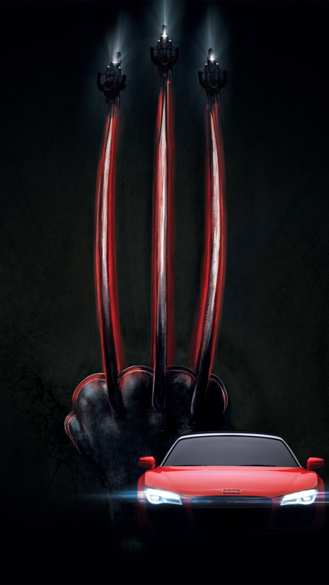 Обои Росомаха, Студии 20 века, Daken, постер, автомобильное освещение в разрешении 1080x1920