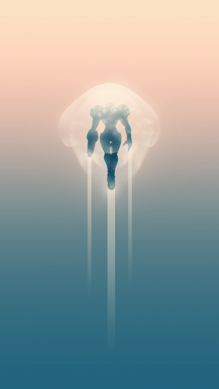 Обои синий, вода, сустав, иллюстрация, графика в разрешении 750x1334