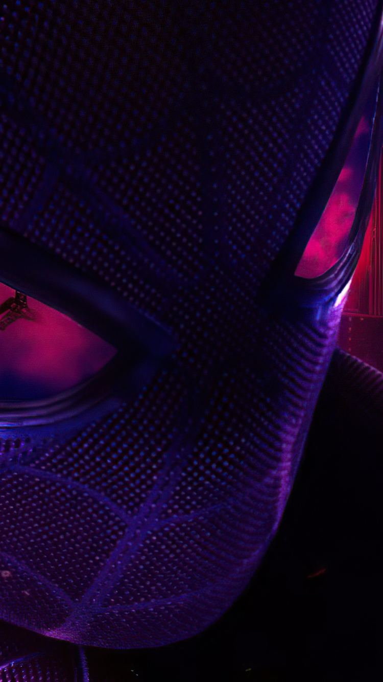 Обои человек-паук, Майлз Моралес, супергерой, арт, постер в разрешении 750x1334