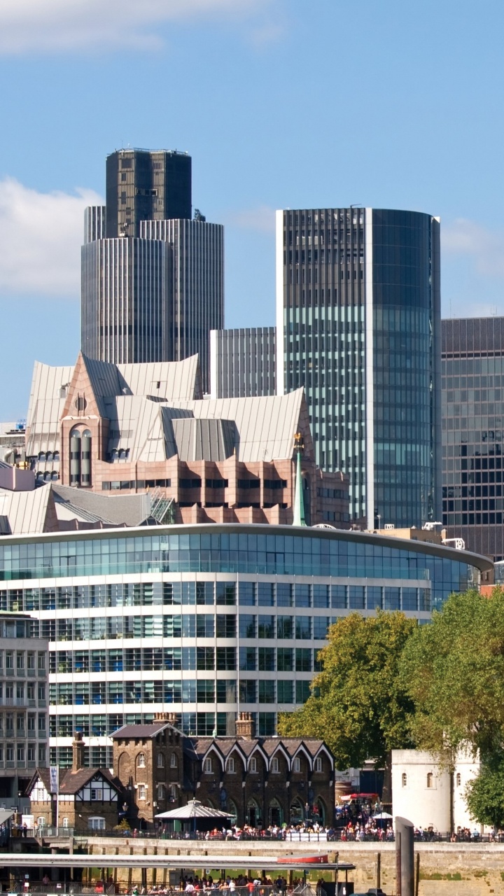 Обои Лондон, город, городской пейзаж, линия горизонта, небоскреб в разрешении 720x1280