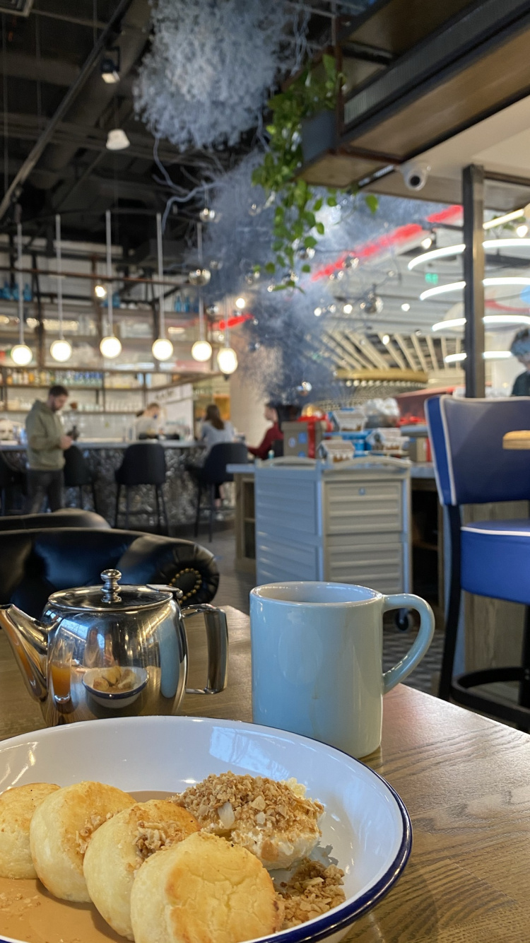 Обои завтрак, serveware, освещение, Кулинария, посуда в разрешении 750x1334