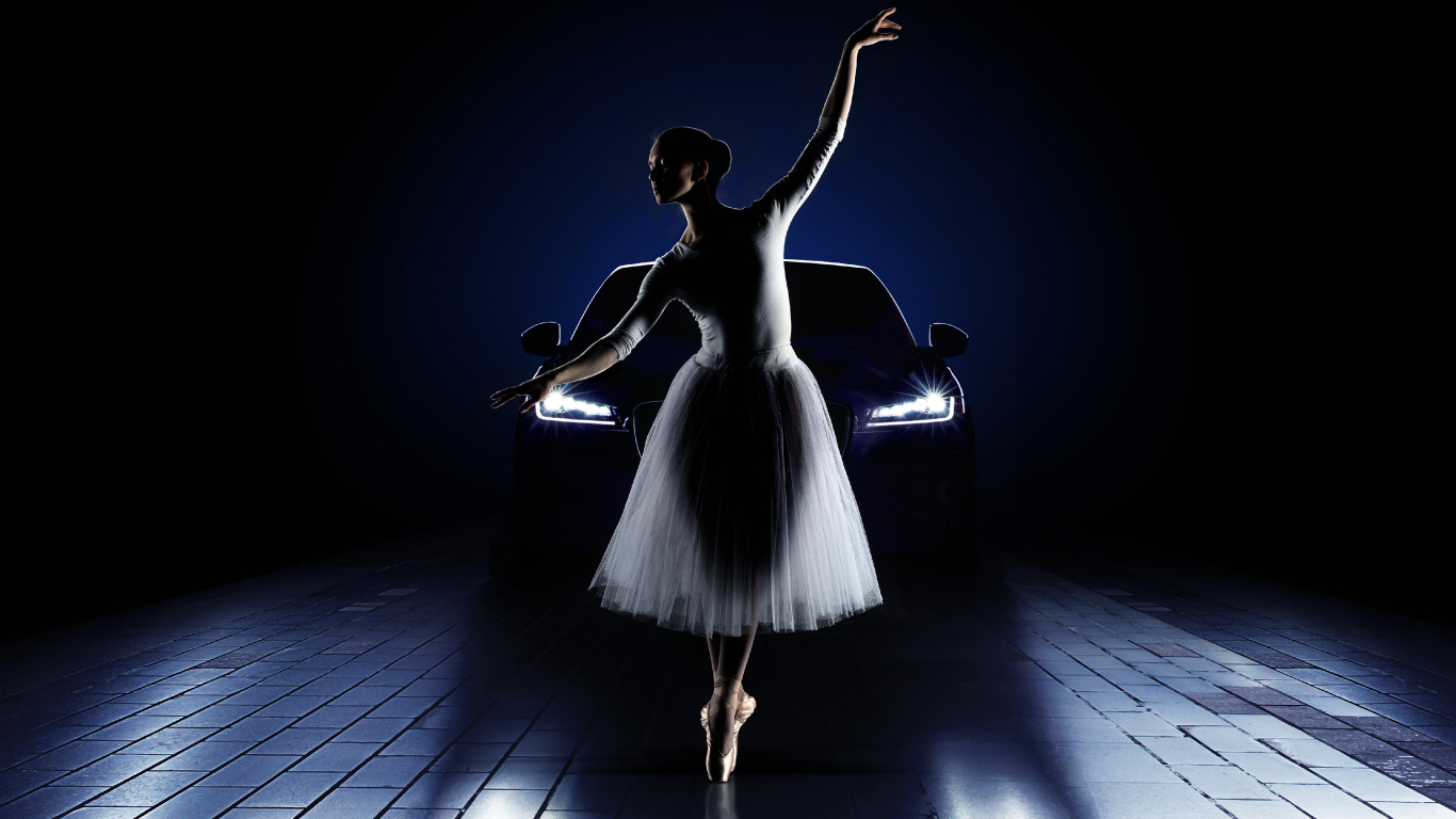 Обои балет, балерина, свет, Танцор, танец в разрешении 1366x768