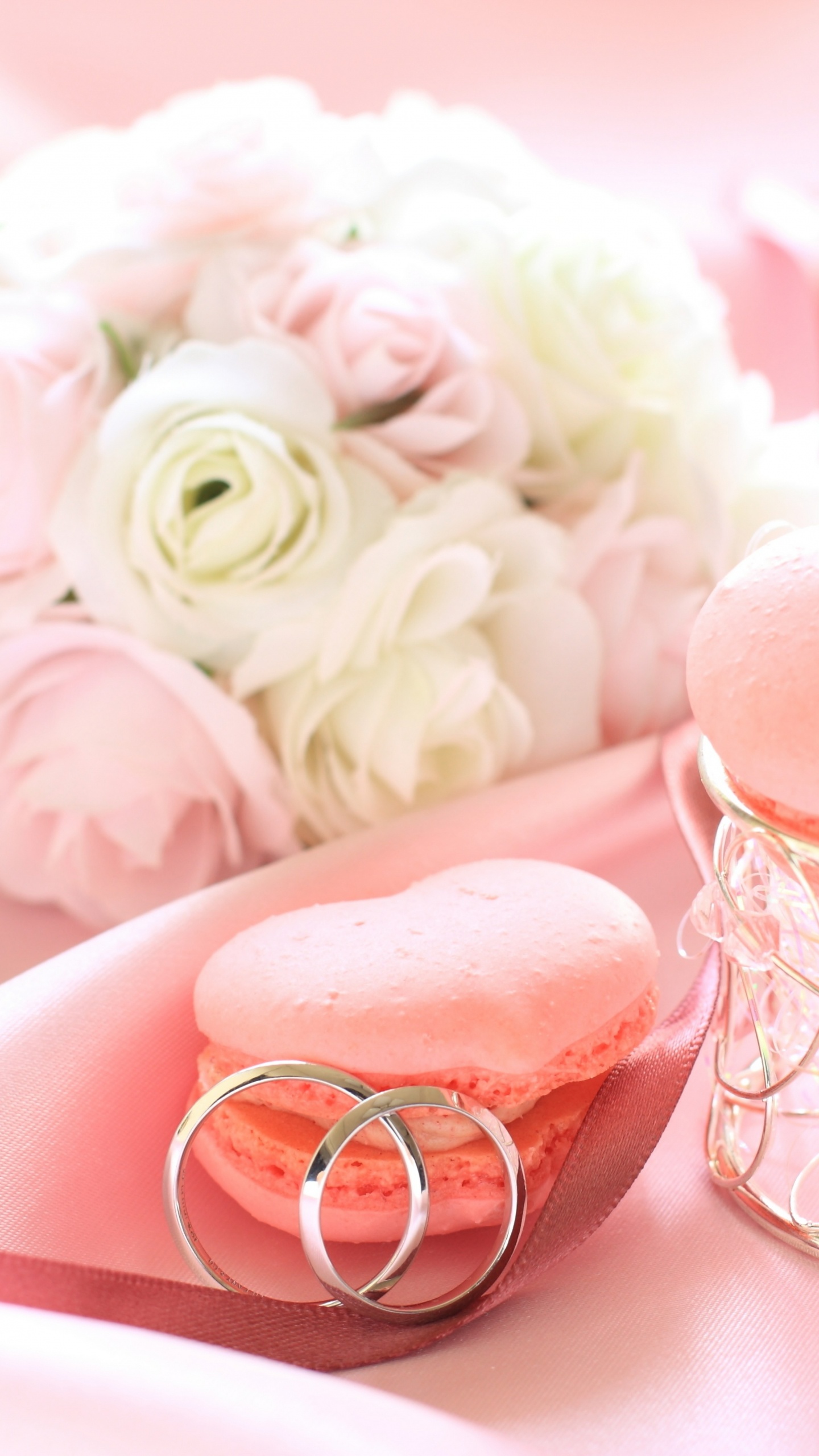 Обои свадебные приглашения, растение, свадебная церемония поставки, приглашение, розовый в разрешении 1440x2560