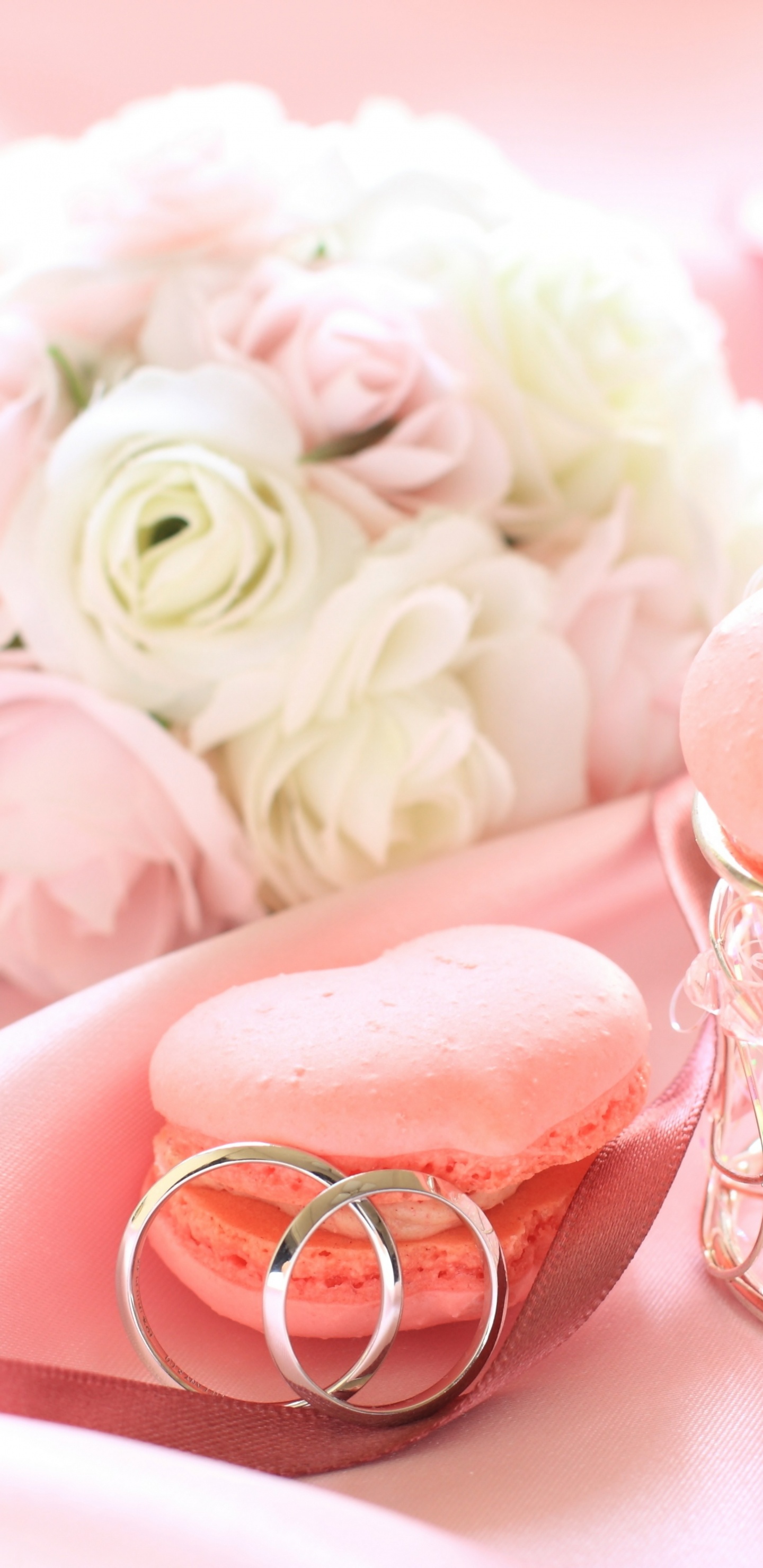 Обои свадебные приглашения, растение, свадебная церемония поставки, приглашение, розовый в разрешении 1440x2960