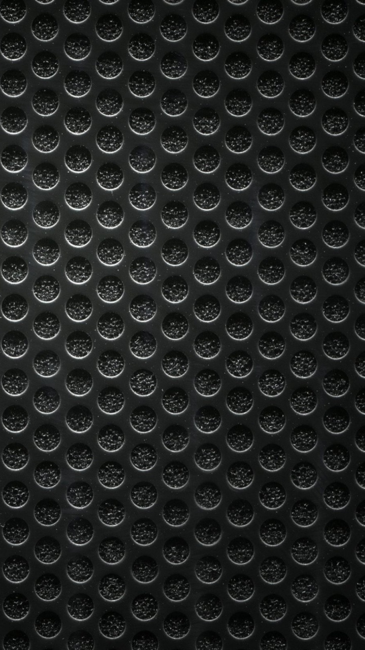 Обои черный, узор, металл, ячейка, линия в разрешении 720x1280