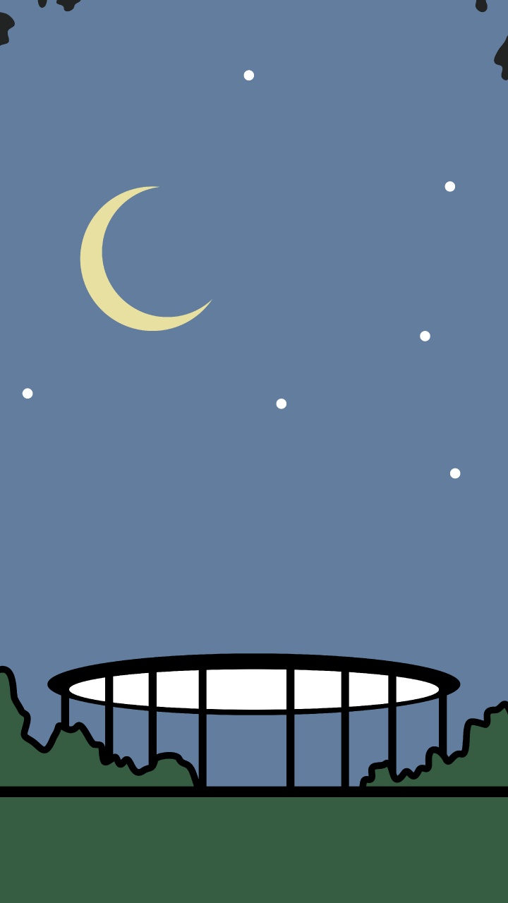 Обои Яблочный Парк, луна, свет, полумесяц, природа в разрешении 720x1280