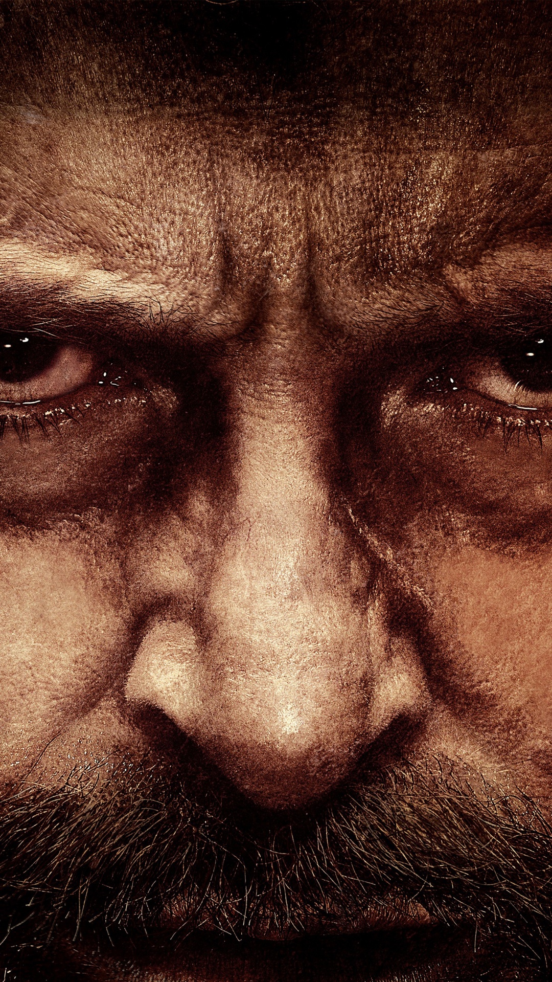 Обои Росомаха, портрет, человек, глаз, волосы на лице в разрешении 1080x1920