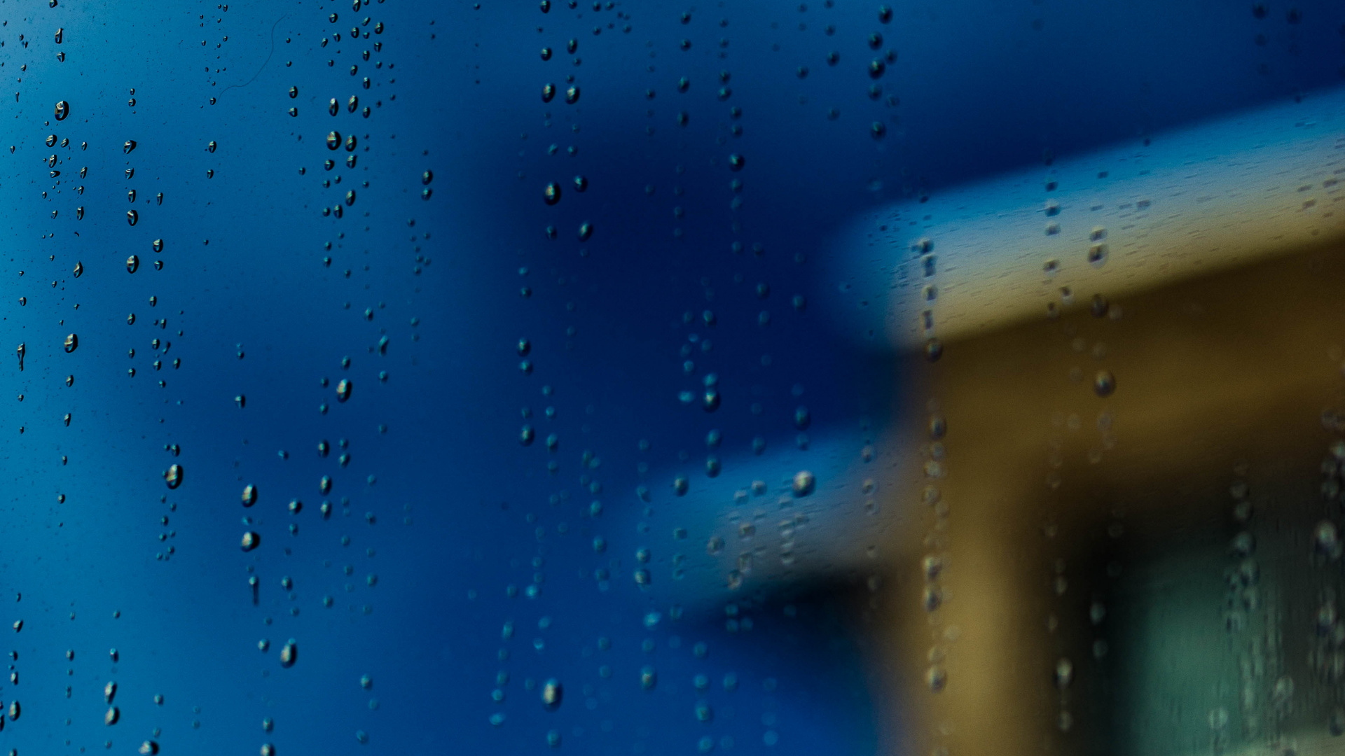 Обои вода, синий, дождь, облако, падение в разрешении 1920x1080