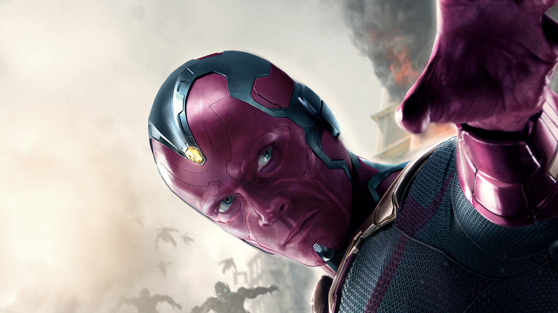 Обои Пол Беттани, видение, Мстители эра альтрона, marvel, Студия Marvel в разрешении 1920x1080