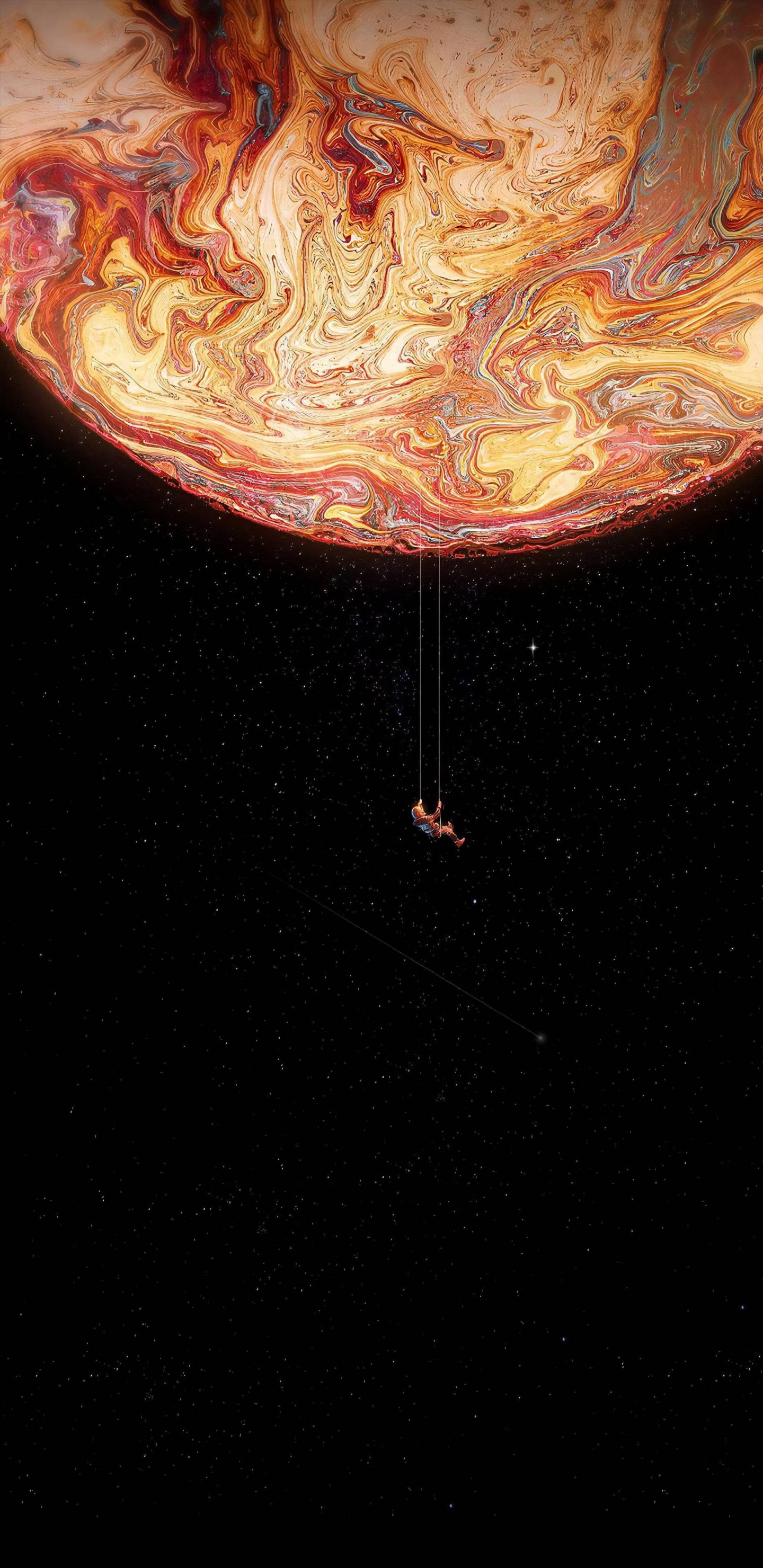 Обои амолед, андроид, жидкий, арт, живопись в разрешении 1440x2960