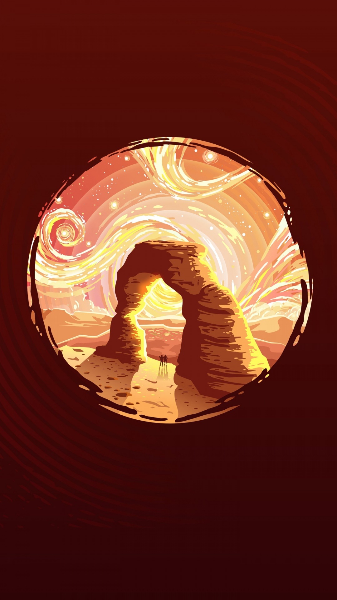 Обои свет, графический дизайн, графика, цифровое искусство, иллюстрация в разрешении 1080x1920