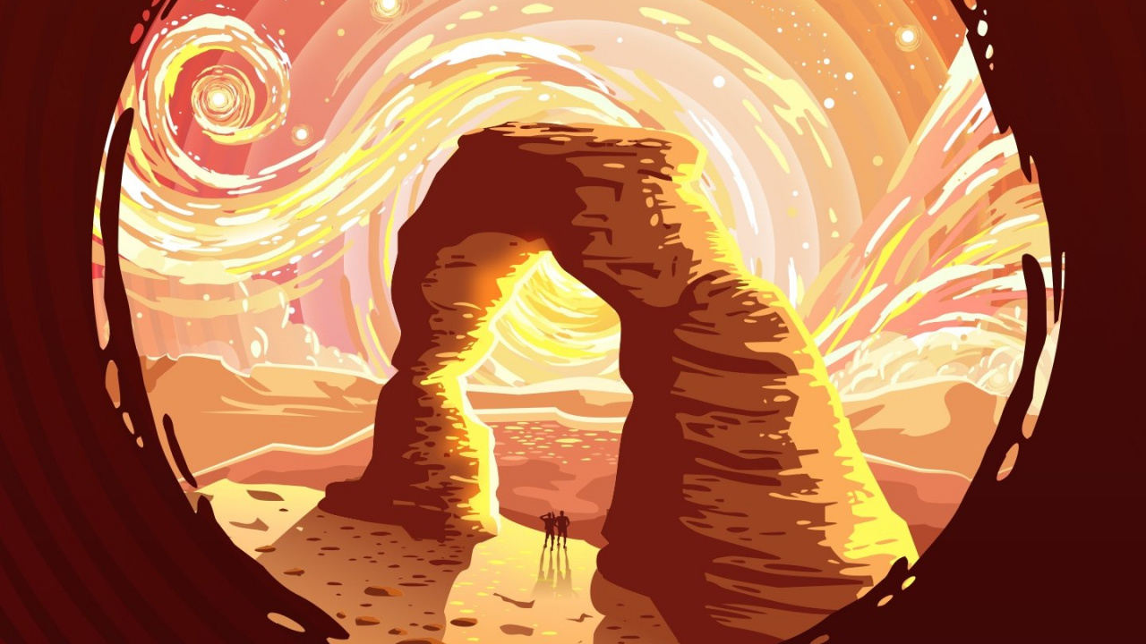 Обои свет, графический дизайн, графика, цифровое искусство, иллюстрация в разрешении 1280x720