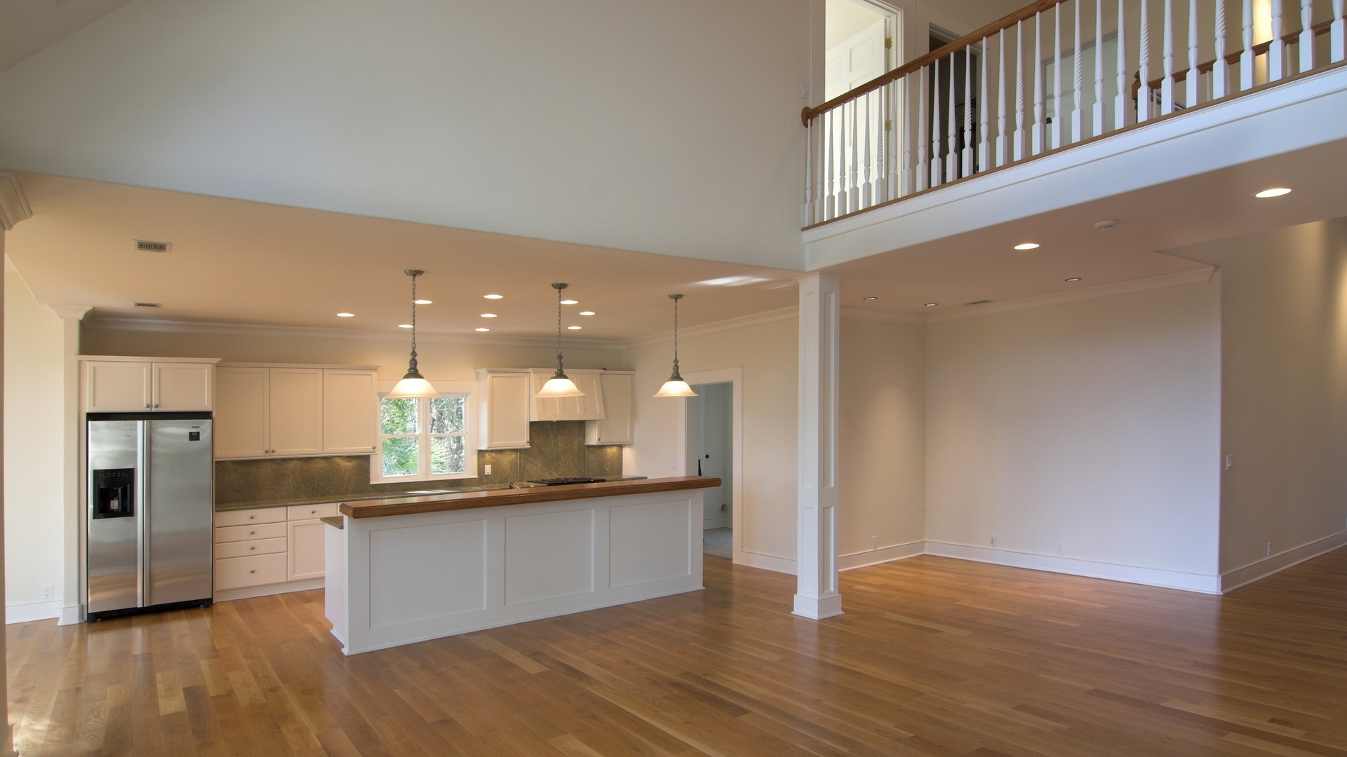 Обои кухня, деревянный настил, свойство, потолок, твердая древесина в разрешении 1920x1080