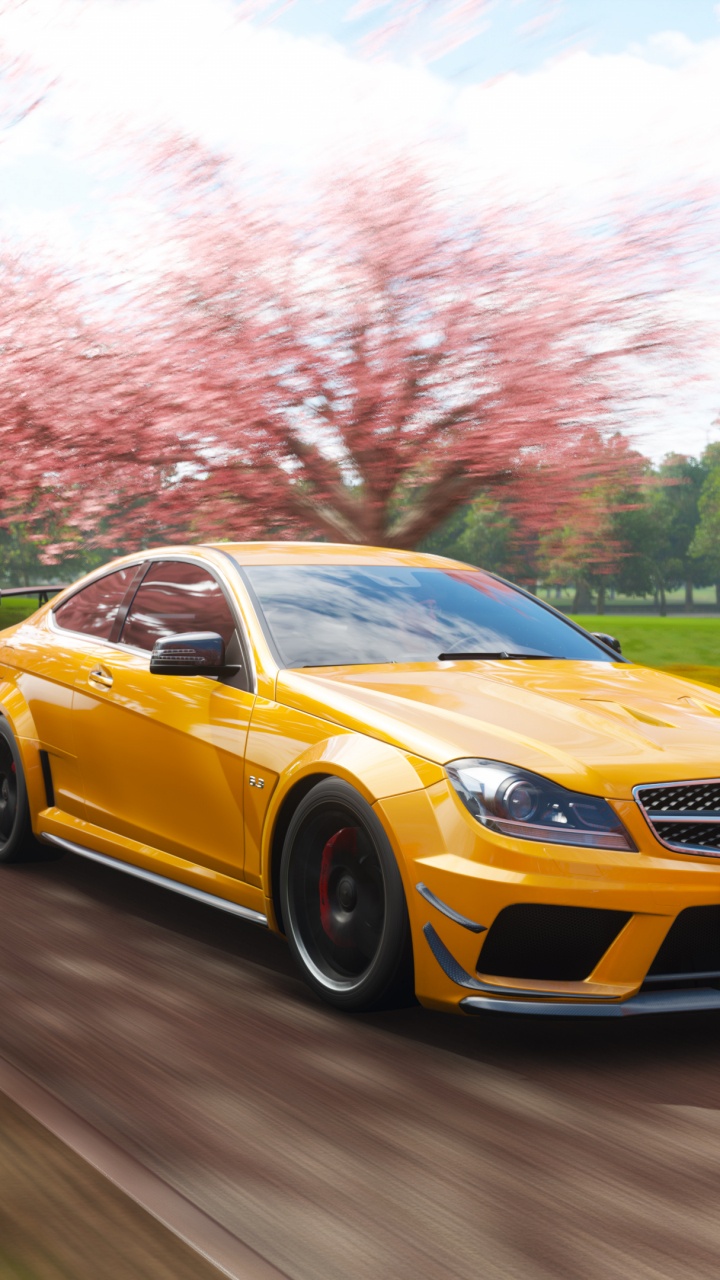 Обои автомобиль среднего размера, mercedes benz c class, авто, транспорт, mercedes benz в разрешении 720x1280