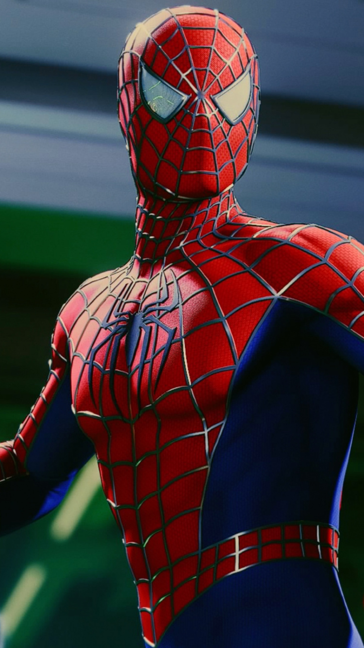 Обои Человек-паук Возвращение домой, человек-паук, арт, супергерой, герой в разрешении 750x1334