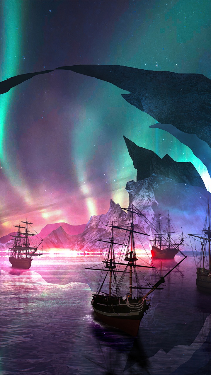 Обои звезды, цифровое искусство, арт, вся эта любовь, артист в разрешении 720x1280