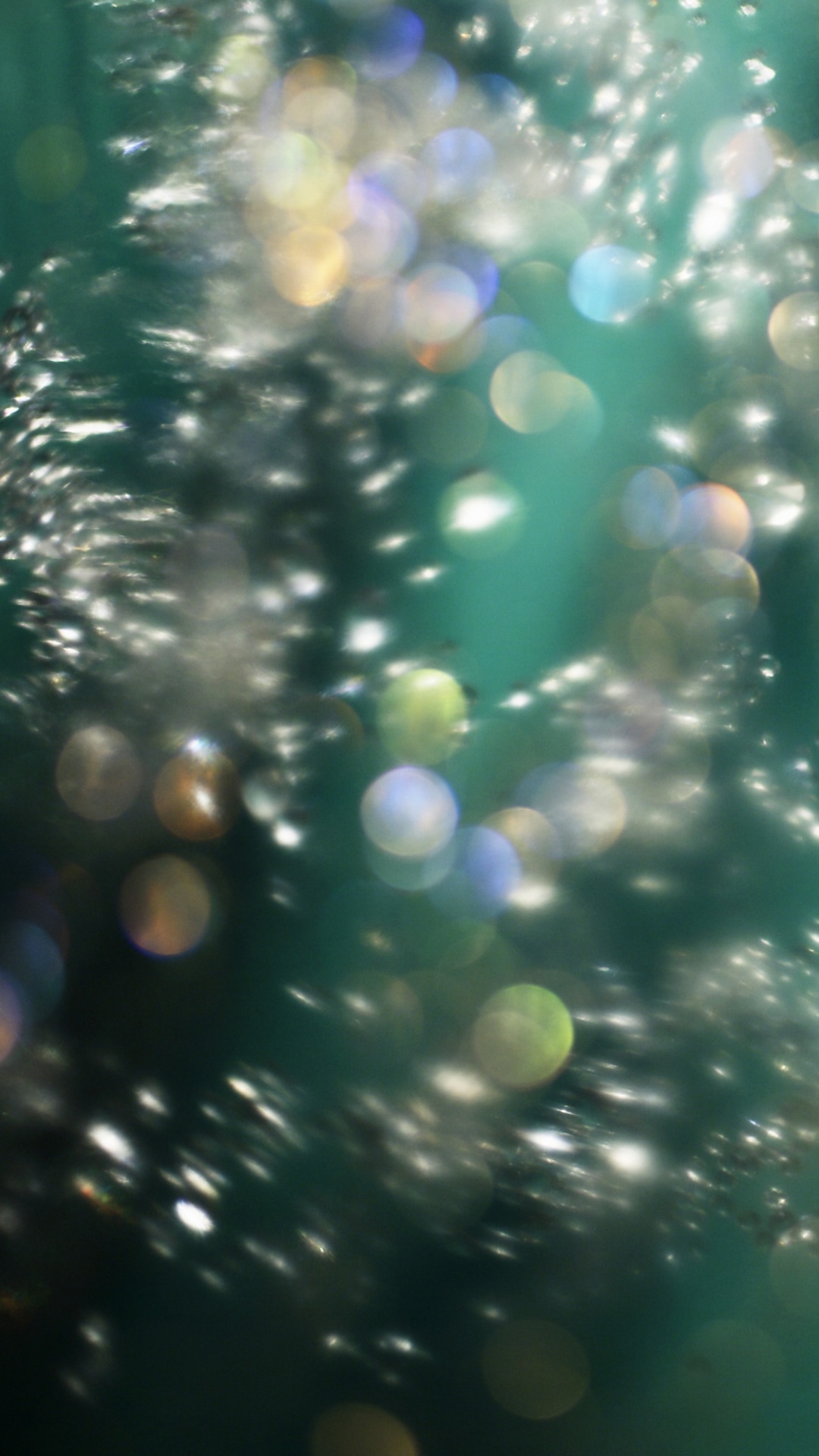 Обои природа, роса, зеленый, синий, вода в разрешении 1080x1920