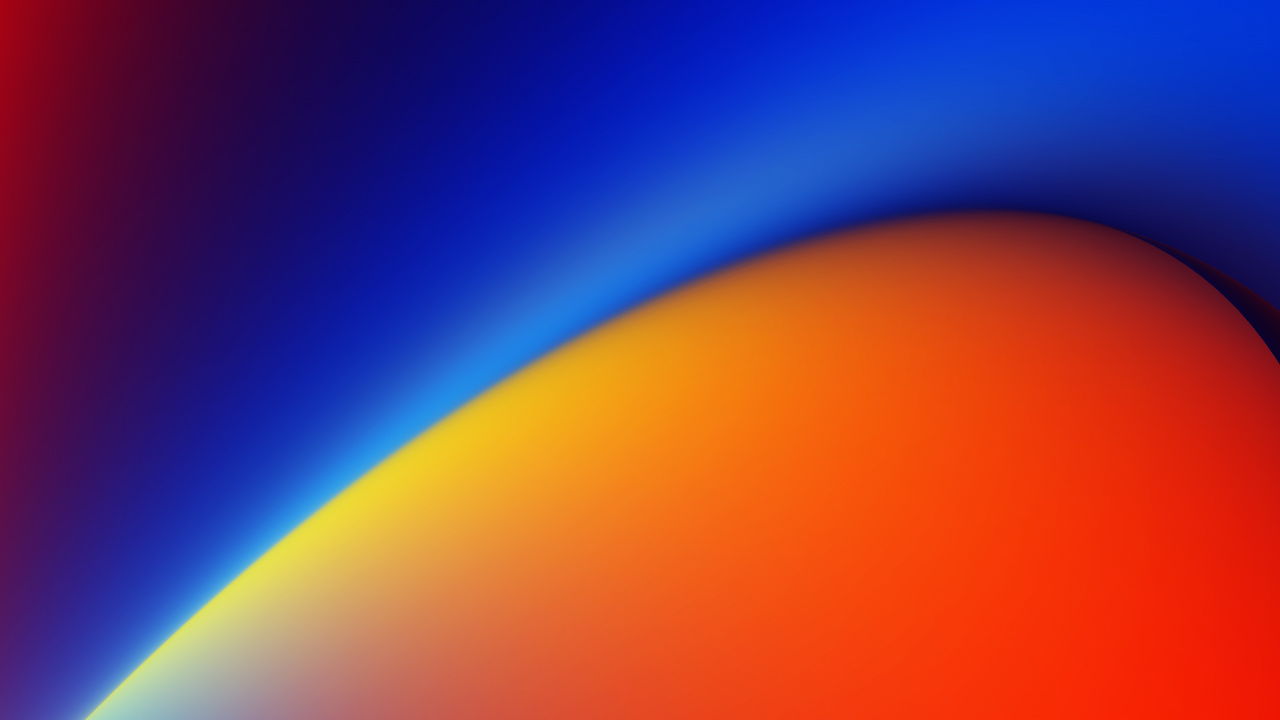 Обои iOS 15, ios, яблоко, красочность, Янтарь в разрешении 1280x720