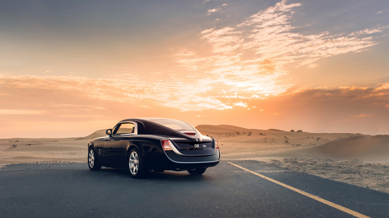 Обои Rolls Royce Sweptail, Роллс-Ройс Фантом Переворот, легковые автомобили, rolls-royce, Роллс-Ройс Куллинан в разрешении 1280x720