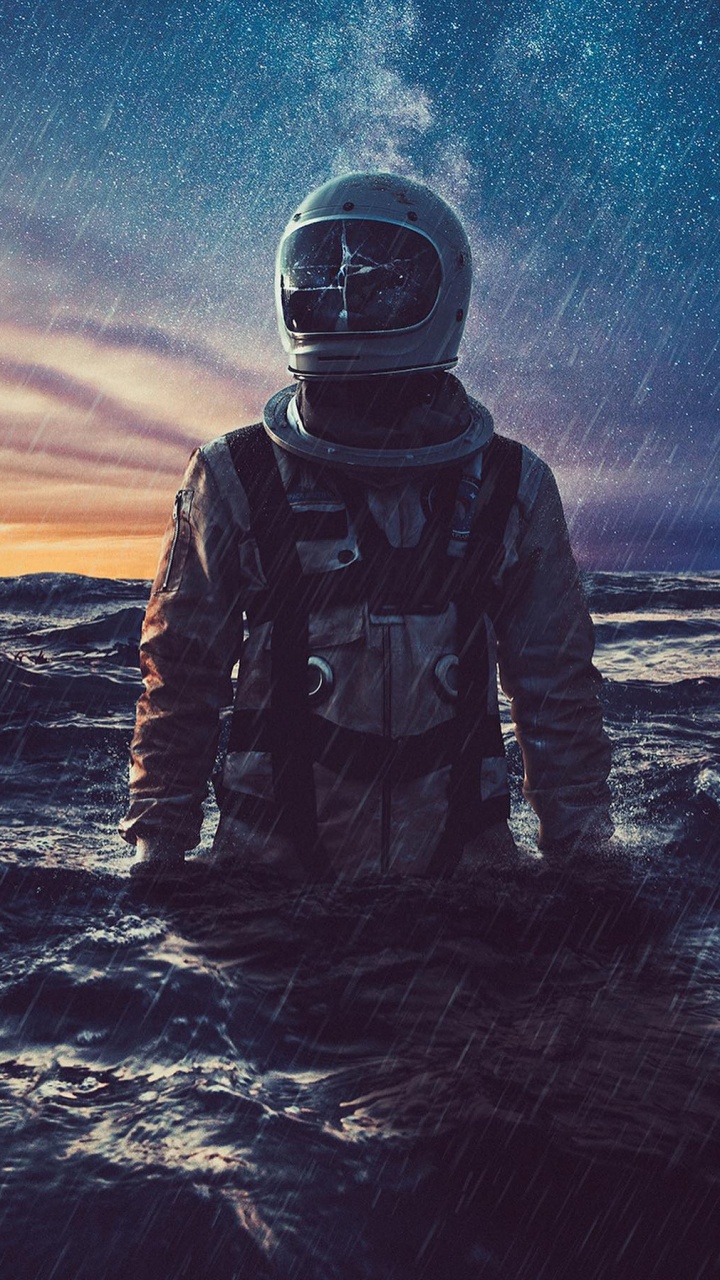 Обои вода, постер, арт, Энди хорошо, живопись в разрешении 720x1280