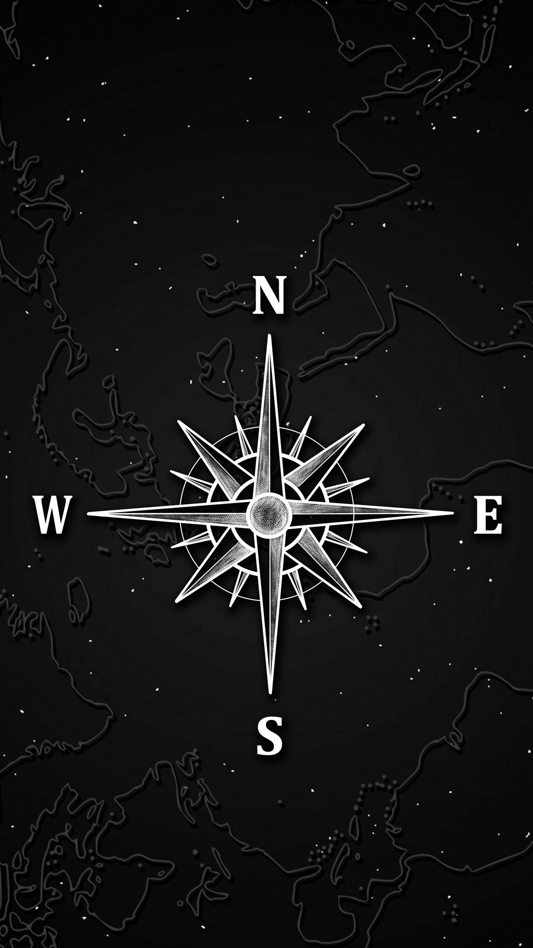 Обои черный и белый, атмосфера земли, монохромный, арт, астрономический объект в разрешении 1080x1920