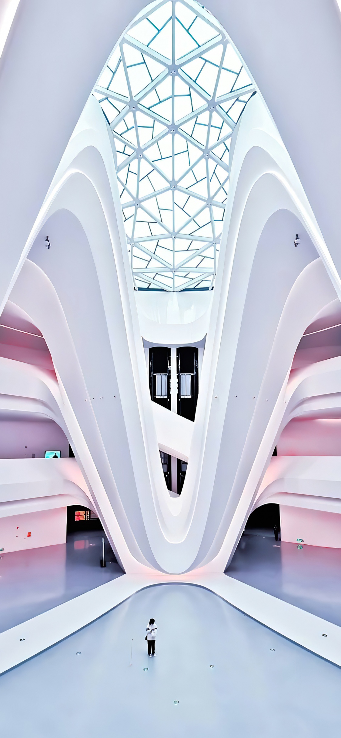 Обои арка, перевозка воды, легковые автомобили, вода, корабельная архитектура в разрешении 1125x2436