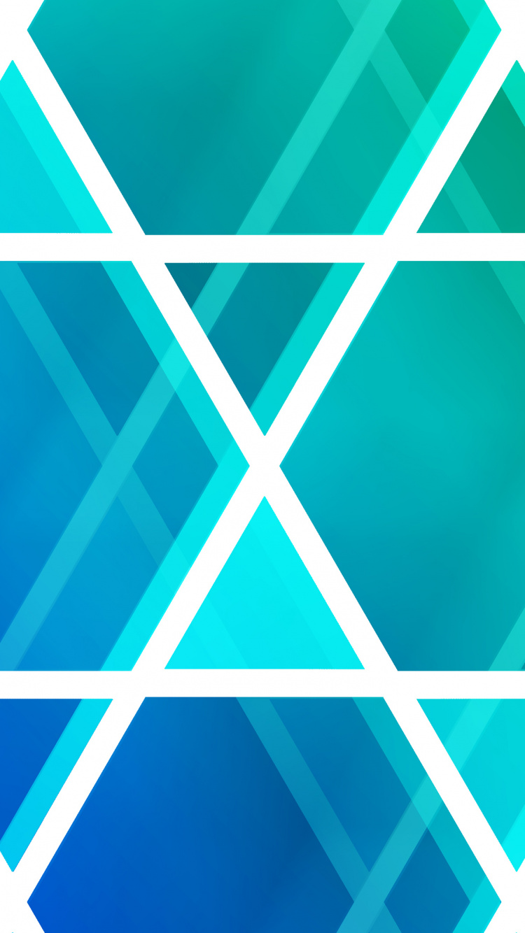 Обои иллюстрация, синий, зеленый, узор, линия в разрешении 750x1334