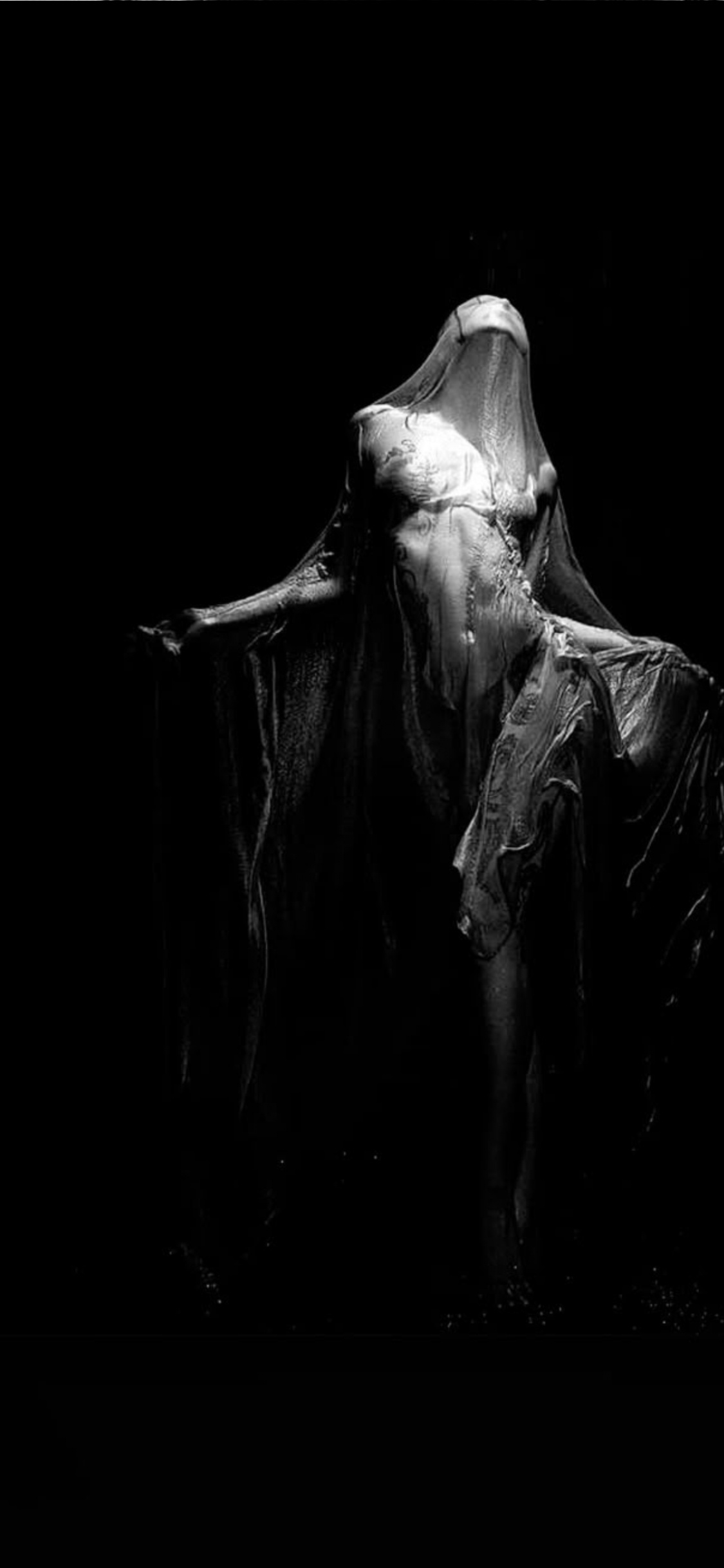 Обои монохромный, визуальное искусство, скульптура, дизайн, арт в разрешении 1125x2436