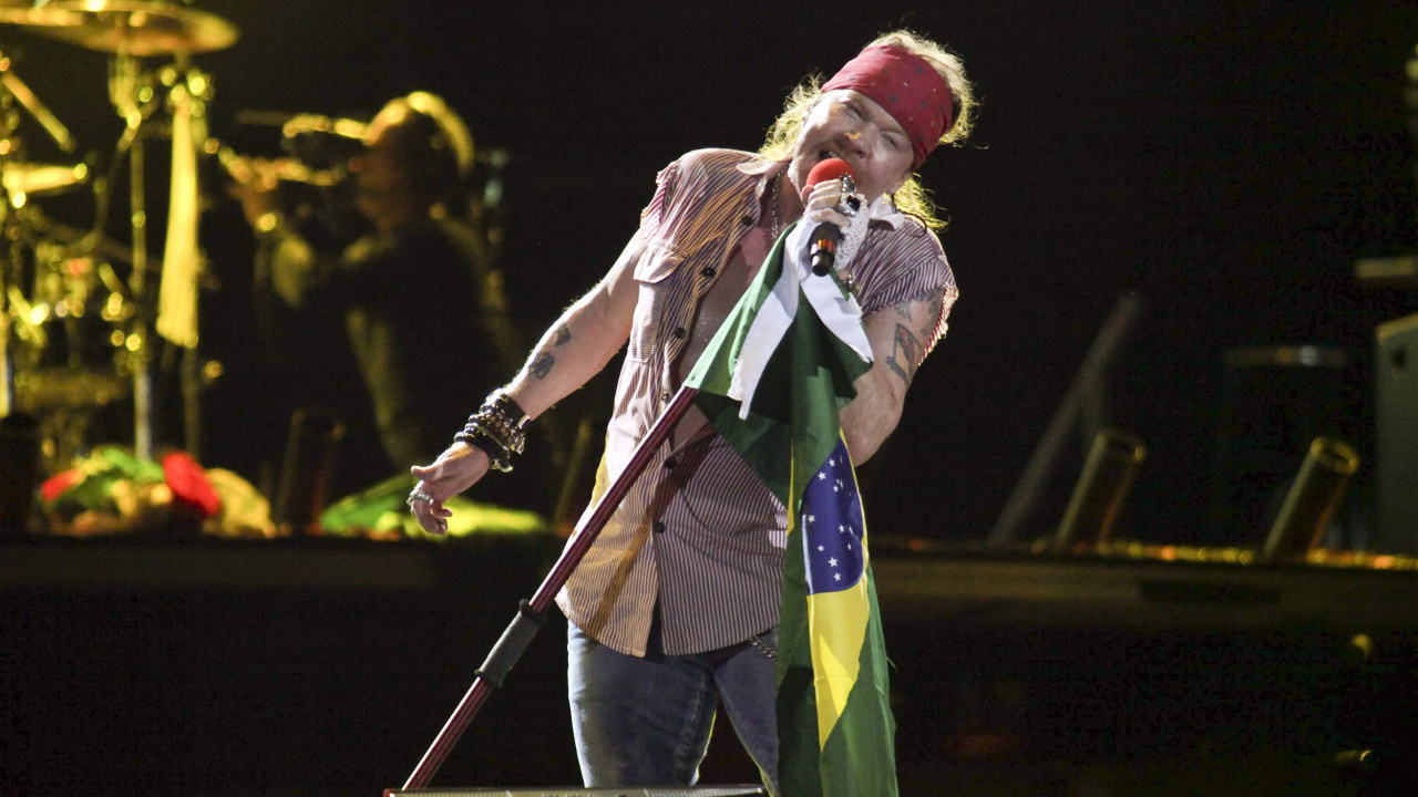 Обои Guns N Roses, Представление, развлечение, театральное искусство, этап в разрешении 1280x720