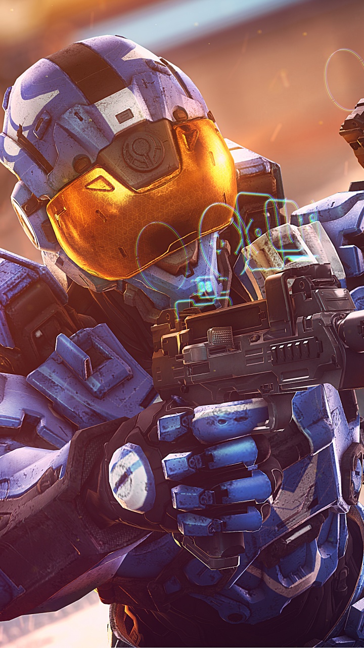 Обои хало Рич, хало варс 2, фигурка, меха, космос в разрешении 720x1280